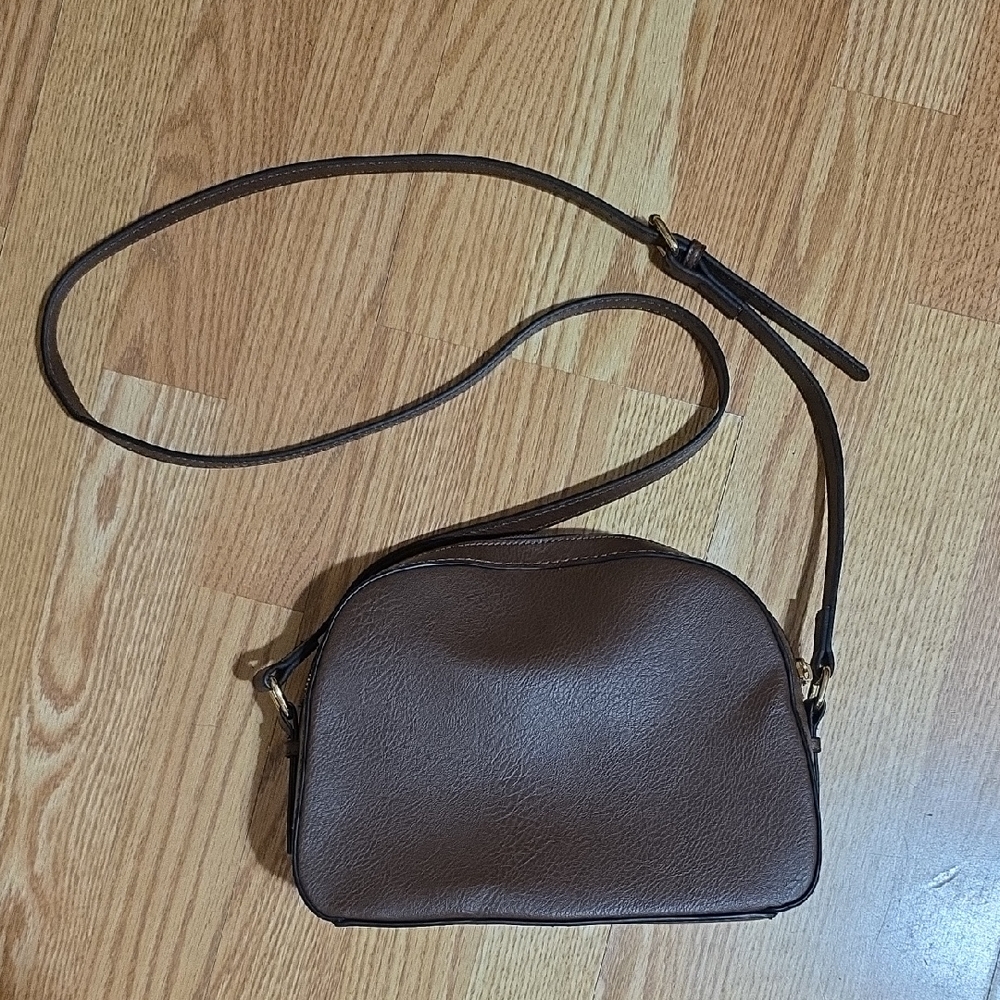 Brown Leather Crossbody Bag